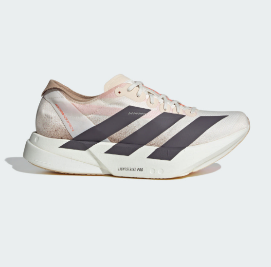Adidas Adizero Adios Pro 4 Men's | Marathon Long-distance Running Shoes Khaki /White/ Black Lightweight Carbon Plate Running Shoes JUN25