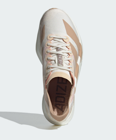 Adidas Adizero Adios Pro 4 Women's  | Marathon Long-distance Running Shoes /Milk tea/White Lightweight Carbon Plate Running Shoes JUN25