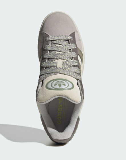 Adidas Campus 00s Men's Retro Thick-soled Casual Shoes | Grey Skateboard Style Versatile Sneakers/JUN25