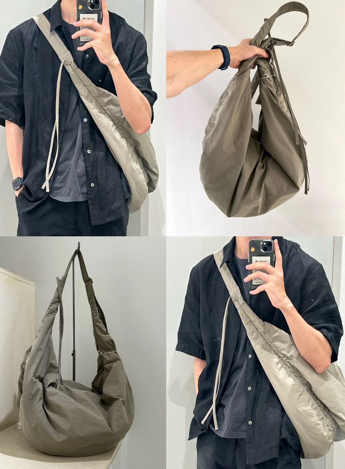 【預購】COS CANOPY OVERSIZED G062003 流浪包（灰色）