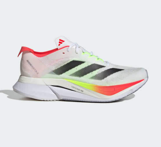 Adidas Adizero Boston 12 M Men's | White Racing Training Shoes/Marathon Essentials/ JUN25
