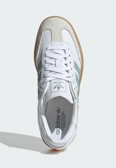 Adidas SAMBAE W Women's Thick-soled Dexterity Shoes｜White/Blue/JUN25