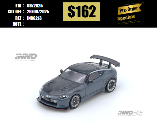 PO-$162 * INNO64 * 1:64 TOP SECRET FAIRLADY Z (RX34) Stealth Gray [OD21/06]