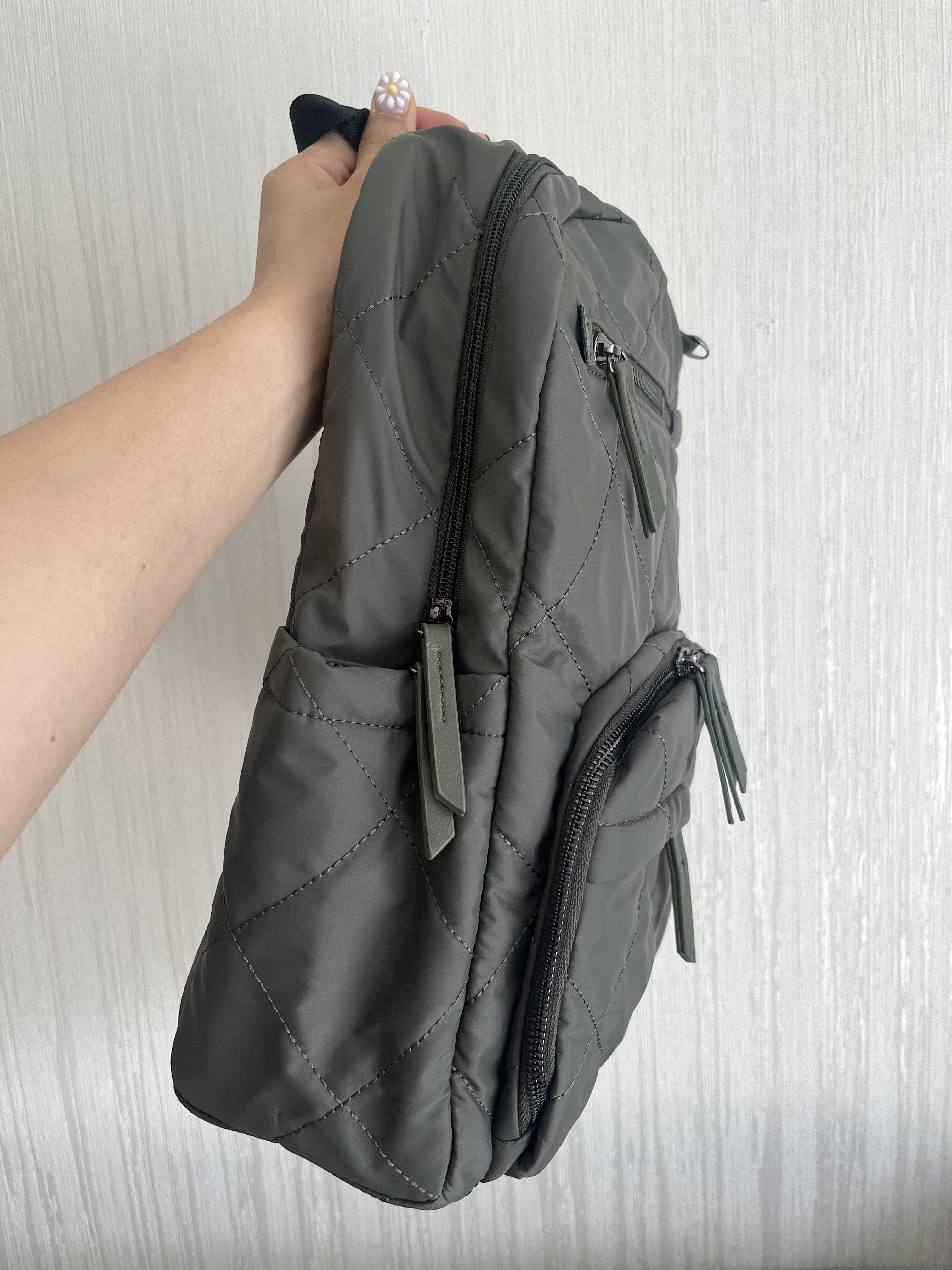 車線格紋背包 #B202