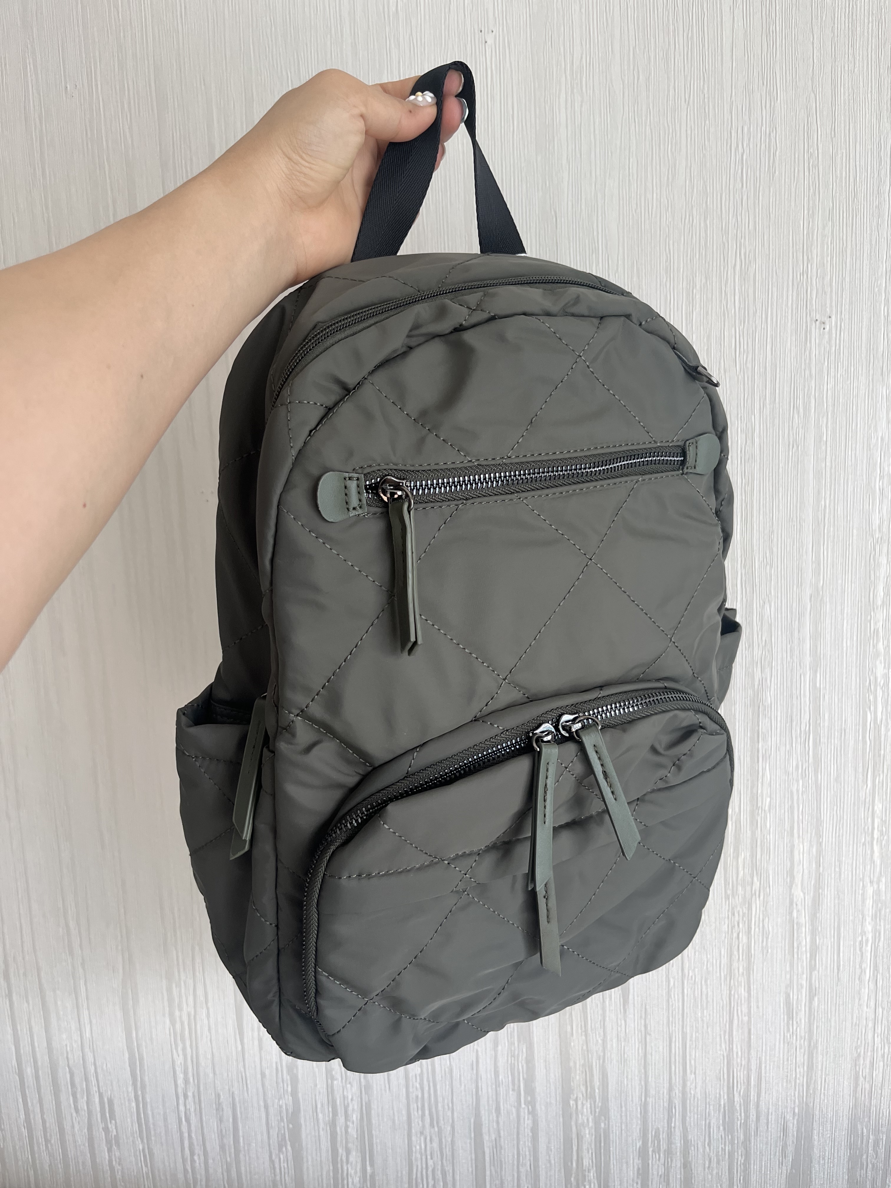 車線格紋背包 #B202