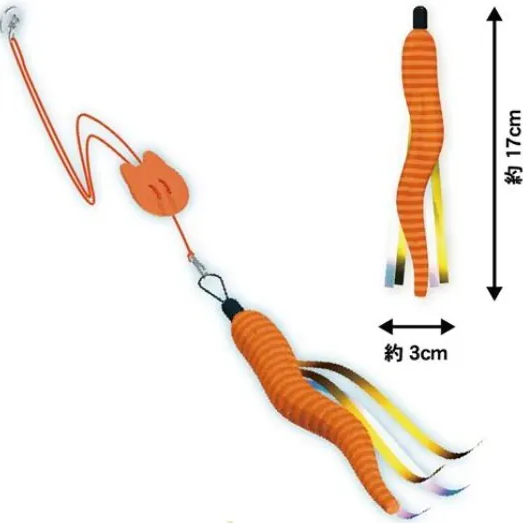 CattyMan Cat Toy Hanging Colorful Caterpillar