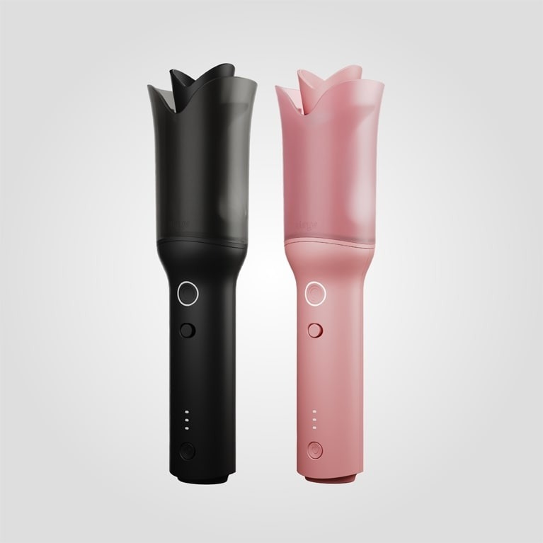 Stryv - MiniCurler 無線自動旋轉負離子捲髮器｜(黑色/粉紅色)