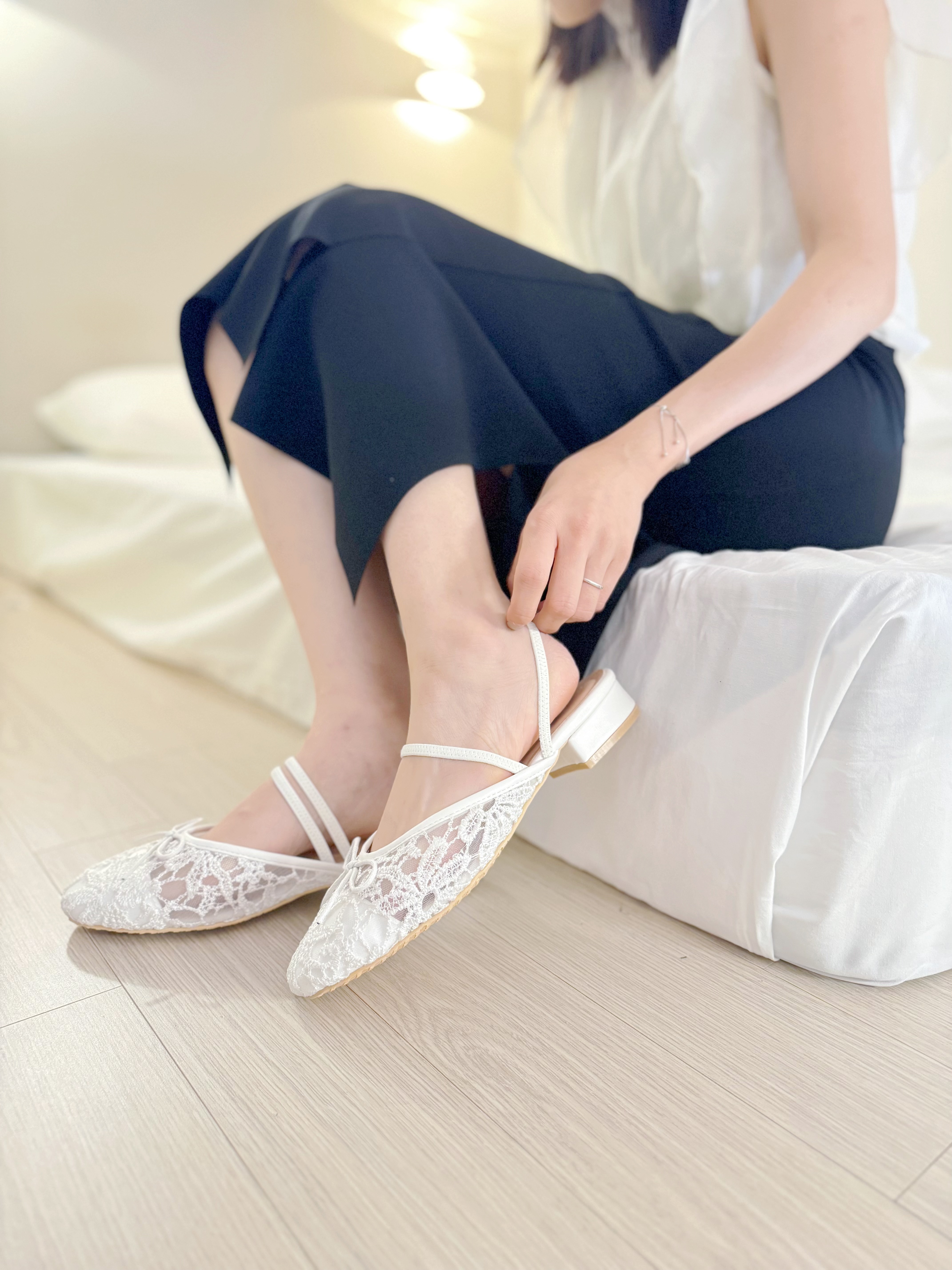 SH#7469🤍前後帶芭蕾Lace 鞋