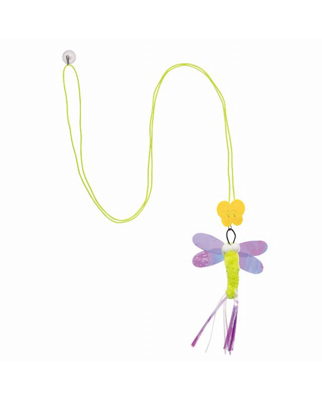 CattyMan Cat Toy Hanging Rope Dragonfly