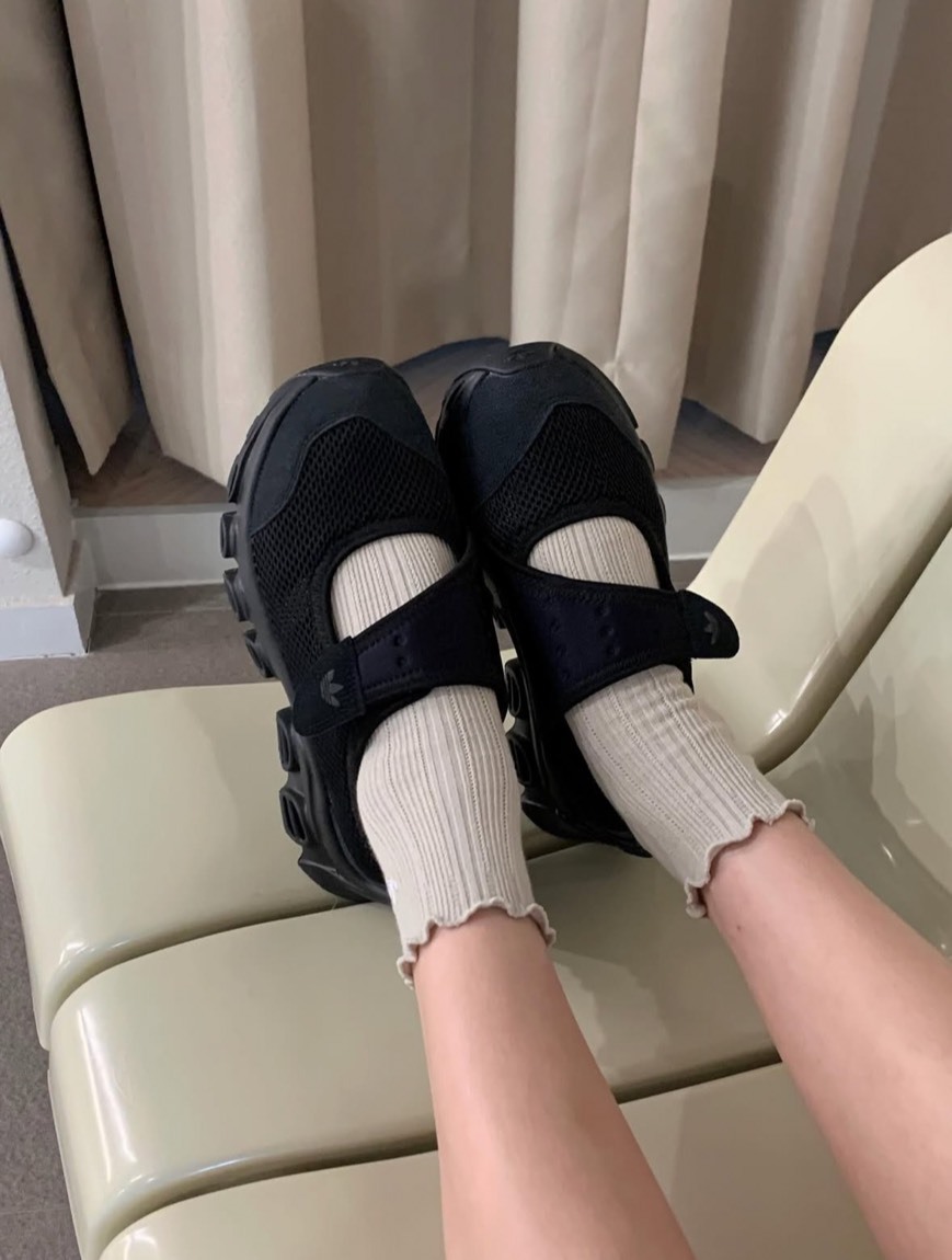 Adidas Adifom Megajane 瑪麗珍涼鞋 黑色