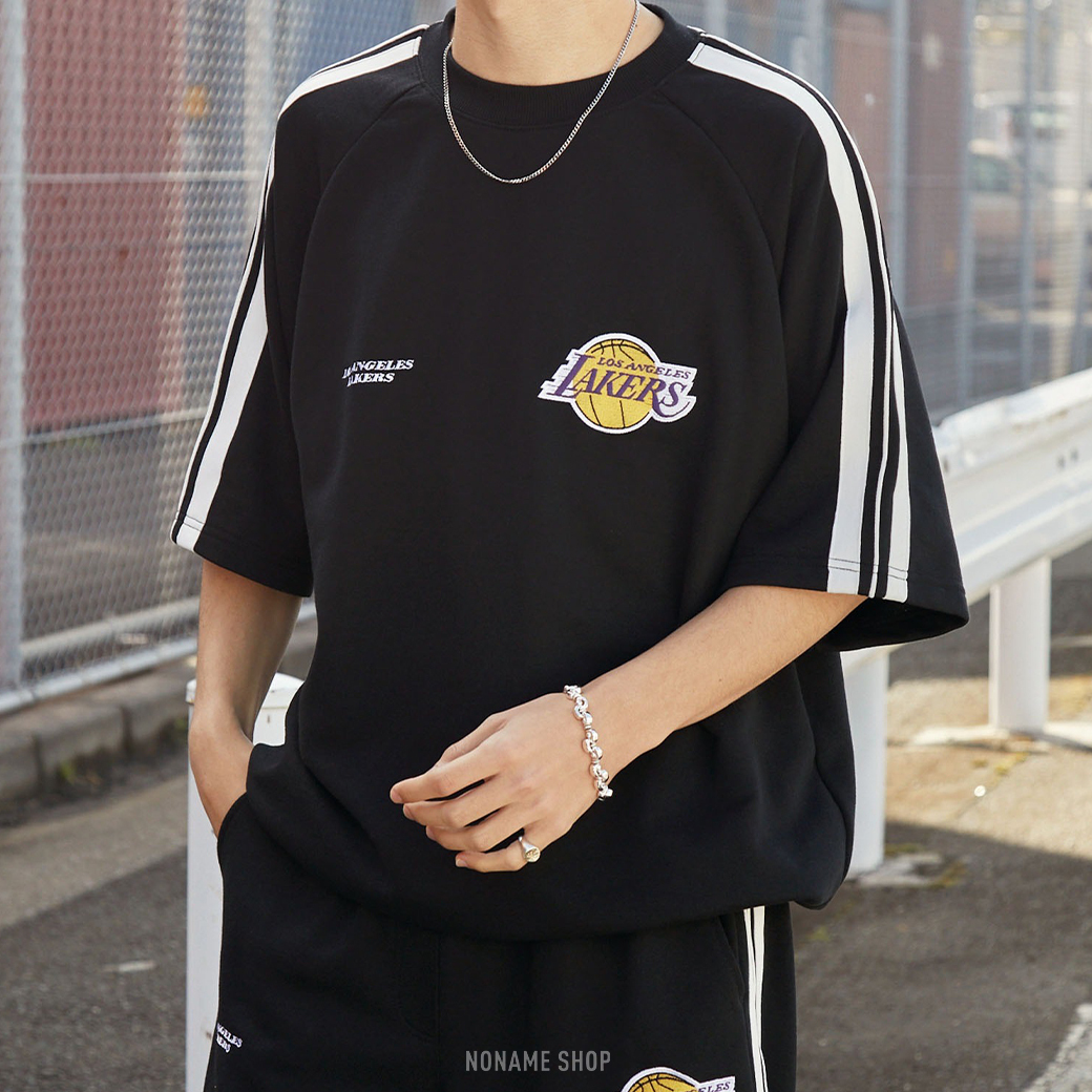 NBA 球迷必收 復古 刺繡 大廓形 套裝 短袖+短褲 六色 (男款)