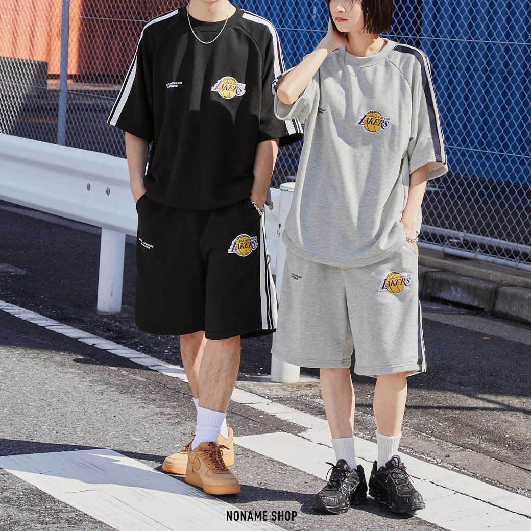 NBA 球迷必收 復古 刺繡 大廓形 套裝 短袖+短褲 六色 (男款)