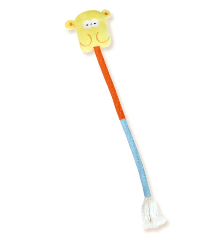 CattyMan Cute Long Tail Chew Rope Golden Monkey With Silvervine