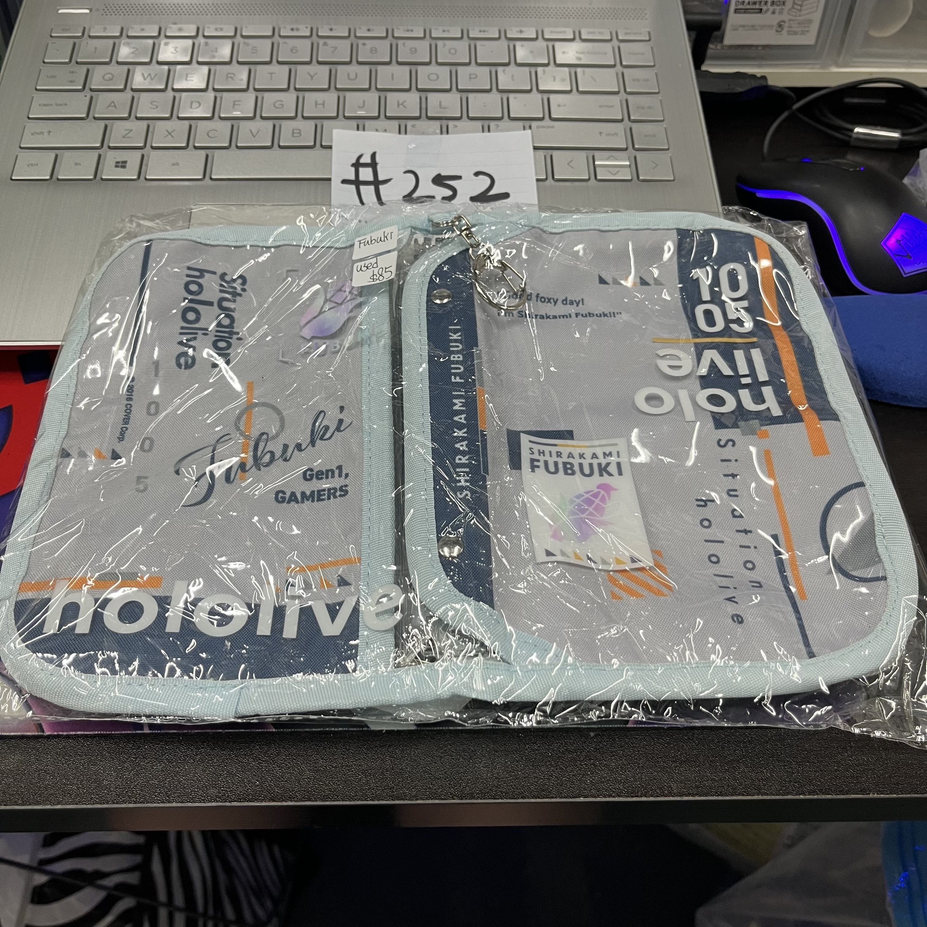 HOLOLIVE FUBUKI 收納袋 travel pack USED#252