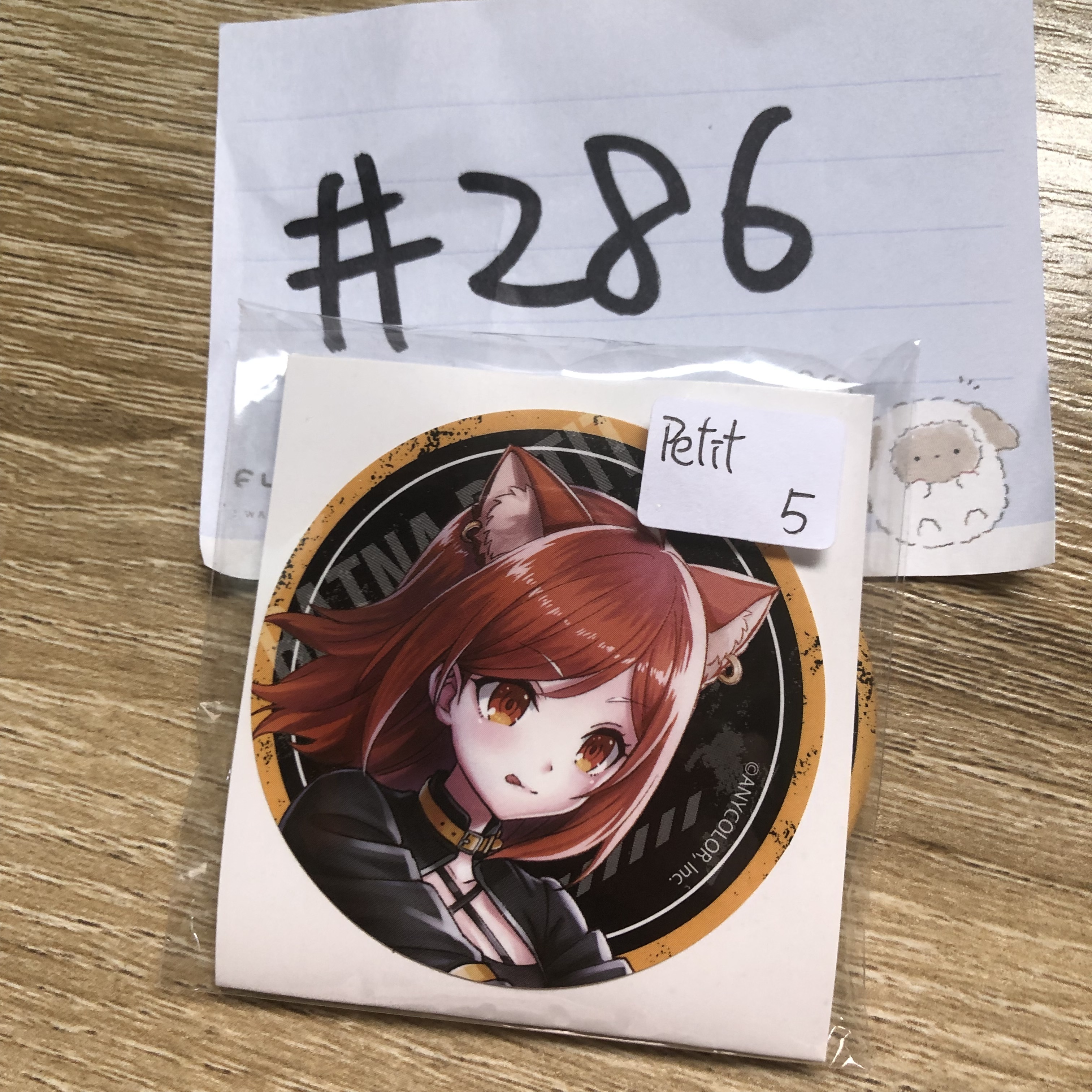 彩虹社 PETIT 襟章 貼紙 set #286