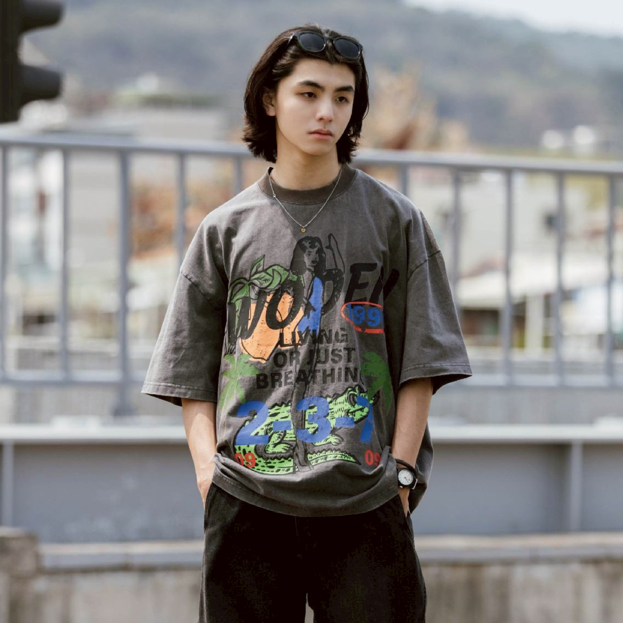 WODEN® Wash Sunny Lady Tee 海報女郎 水洗短Tee