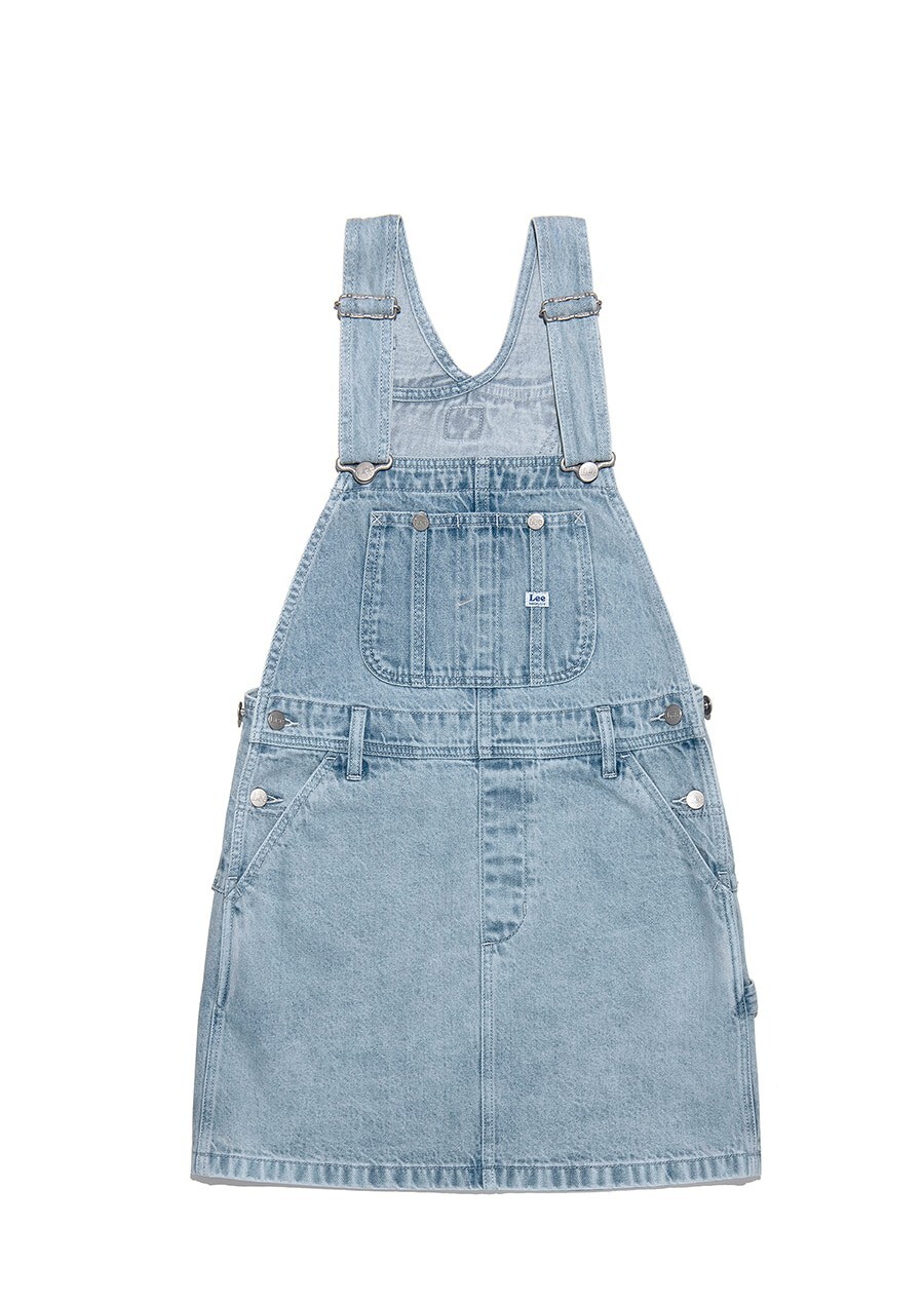 【預購】Lee 女款牛仔背帶裙