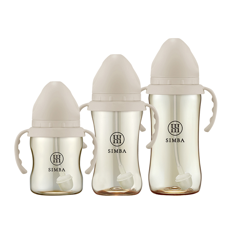 Simba 小獅王辛巴 蘊蜜鉑金PPSU寬口吸管把手防脹氣奶瓶