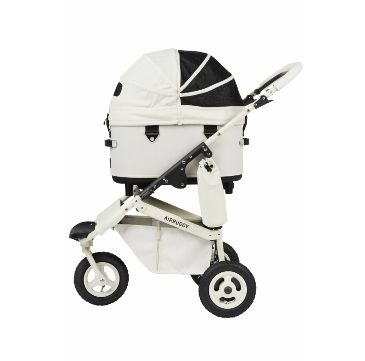 AirBuggy Dome3 Premier Regular 高級寵物手推車12kg．IVORY WHITE