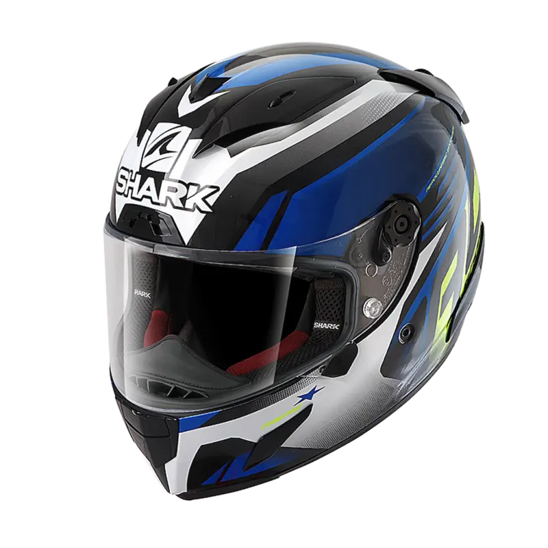 SHARK RACE-R PRO ASPY 藍白黃 彩繪