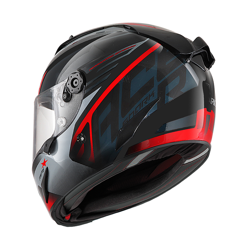 SHARK RACE-R PRO ASPY 黑灰紅 彩繪