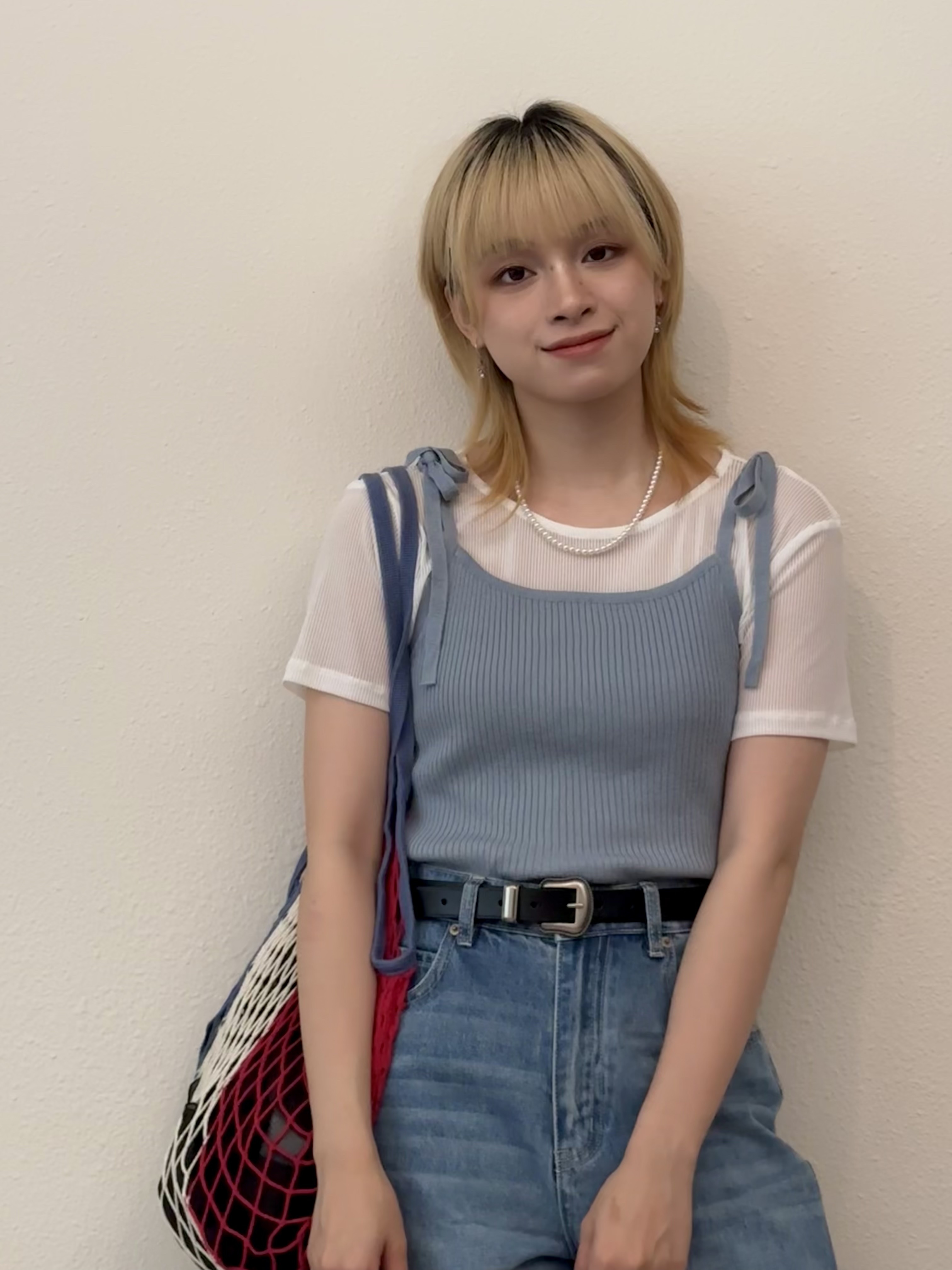 甜姐 ～冰絲爽綁帶針織背心 - TT52614