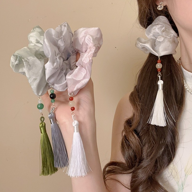[2 FOR RM10] New Chinese Style Ink Tassel Scrunchie