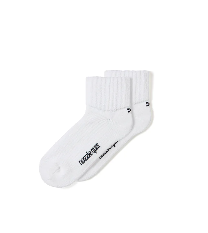 NOZZLE QUIZ Essential O'skool Low 低筒休閒襪 (典白)