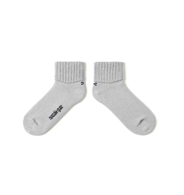 NOZZLE QUIZ Essential O'skool Low 低筒休閒襪 (典灰)