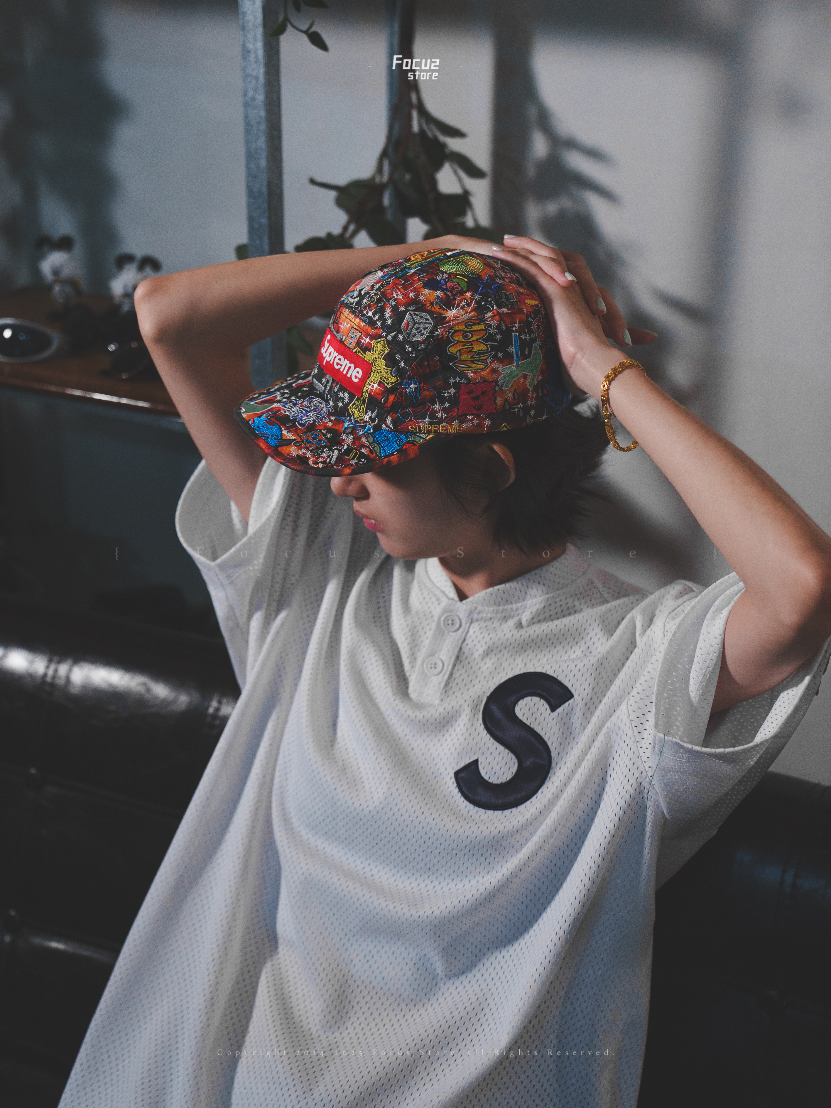 帽子 Supreme AOI Embroidered Camp Cap Black Focus Store】現貨秒發Supreme SS25 Wee16 AOI Embroidered Ca