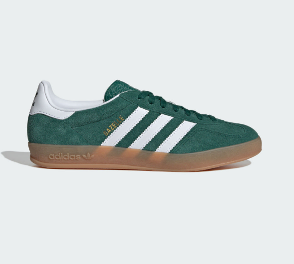 Adidas Gazelle Indoor Retro German Training Shoes｜Unisex Green Rubber-soled Trendy Casual Shoes/Retro Skateboard Style JUN25