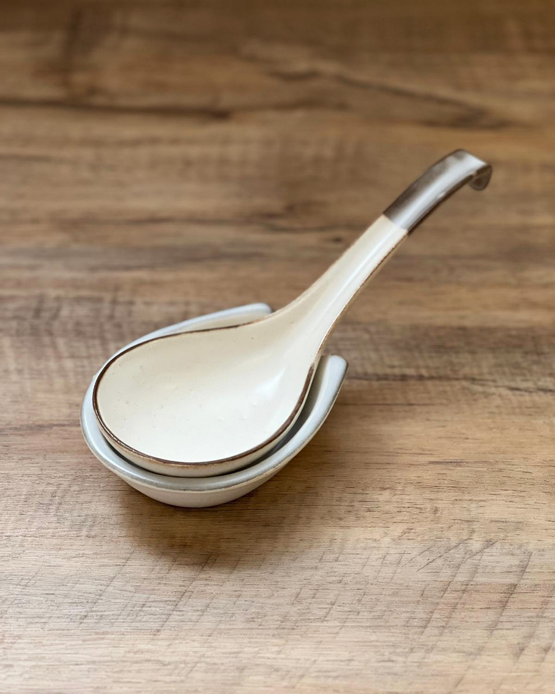 日本 長柄湯勺&勺座｜萬古燒