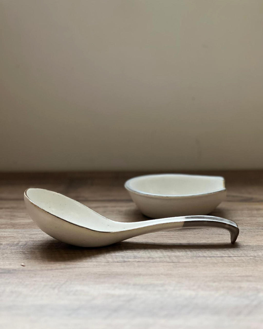 日本 長柄湯勺&勺座｜萬古燒