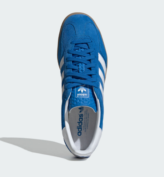 Adidas Gazelle Indoor 復古德訓鞋｜男女同款 藍色膠底潮流休閒鞋/復古滑板風 × 韓系穿搭必備 JUN25