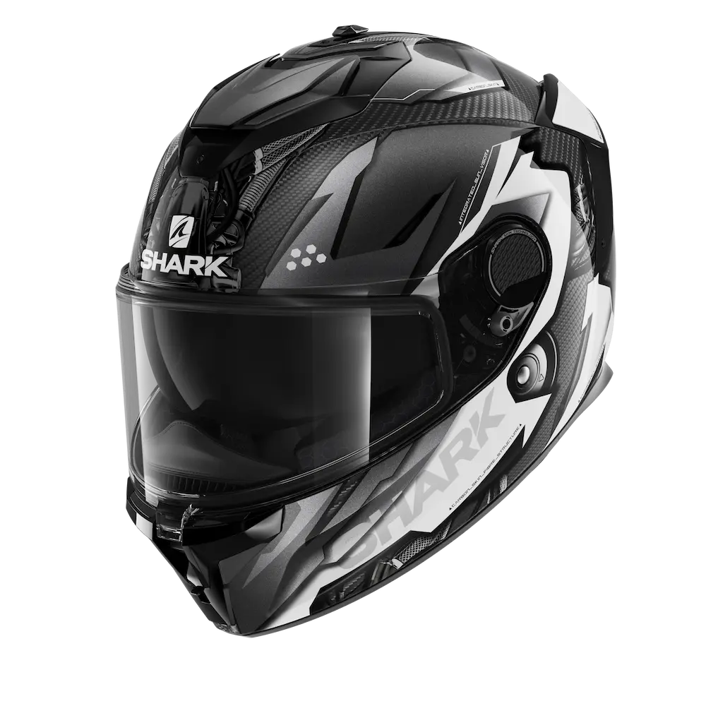 SHARK SPARTAN GT CARBON URIKAN 黑白 彩繪