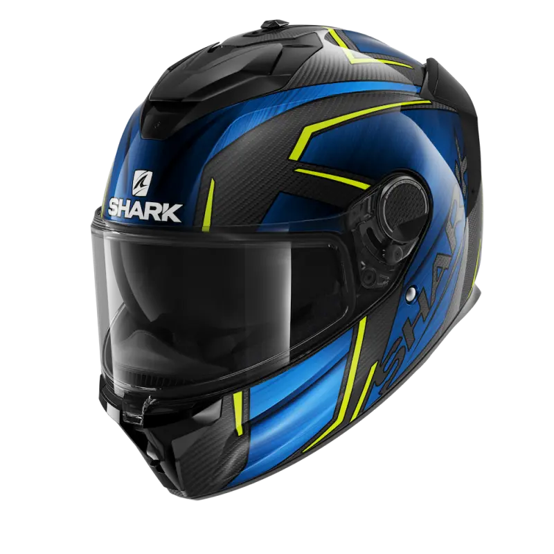SHARK SPARTAN GT CARBON KROMIUM 黑藍黃 彩繪