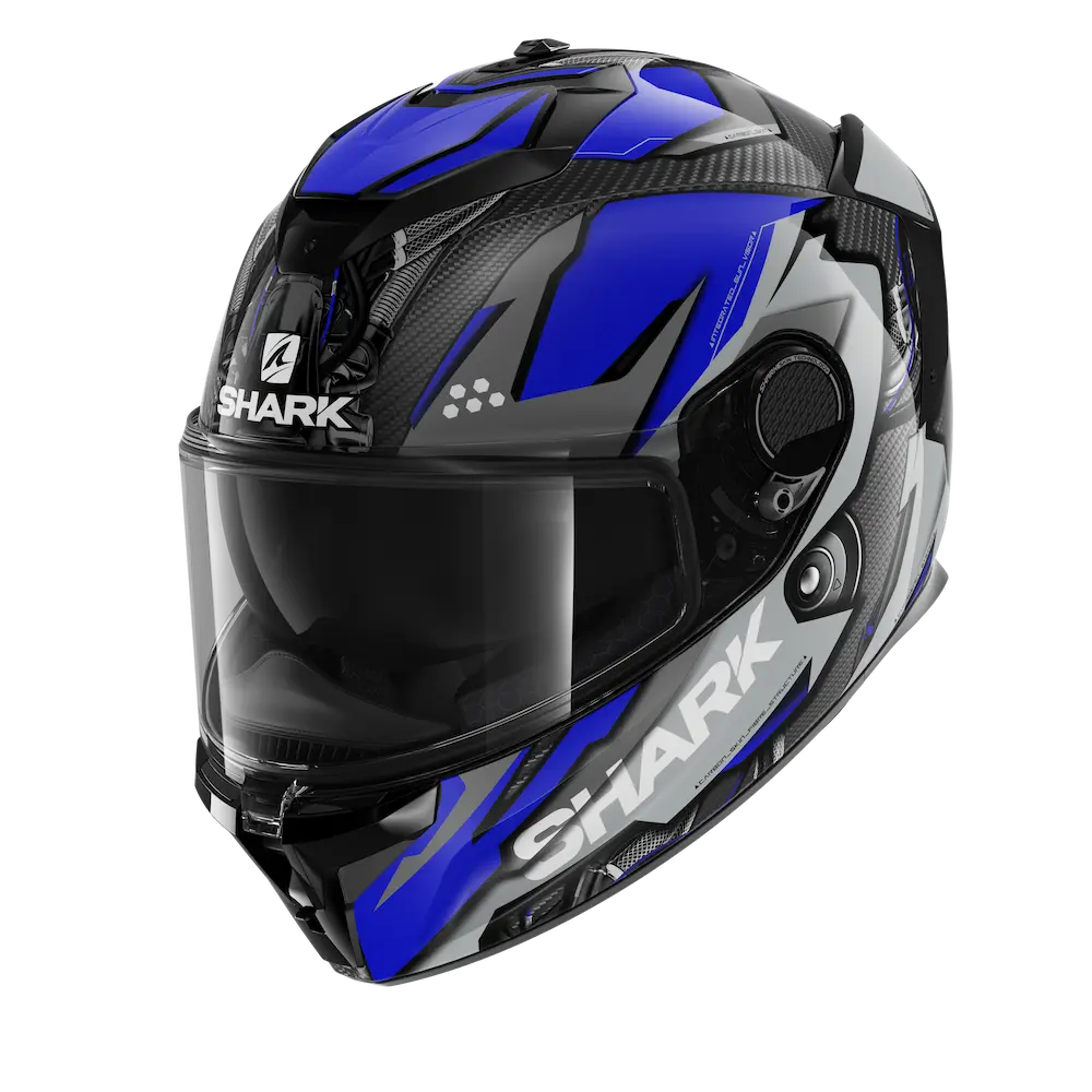 SHARK SPARTAN GT CARBON URIKAN 黑藍 彩繪