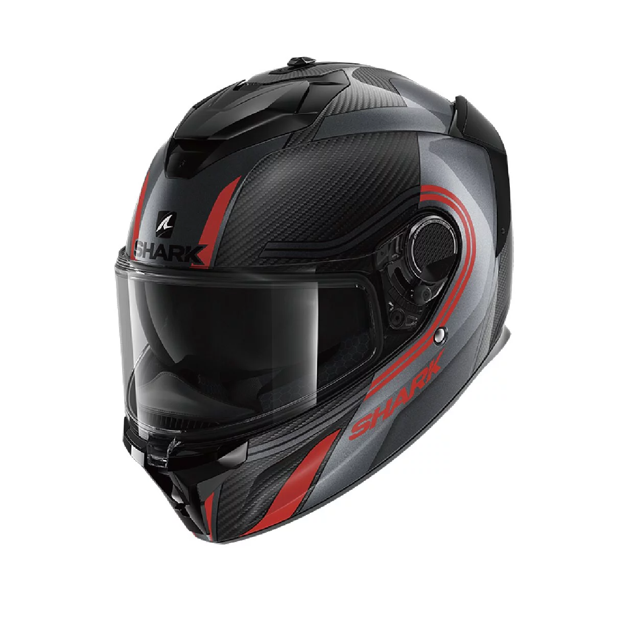 SHARK SPARTAN GT CARBON TRACKER 黑紅 彩繪