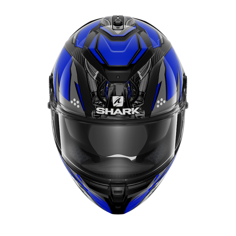 SHARK SPARTAN GT CARBON URIKAN 黑藍 彩繪