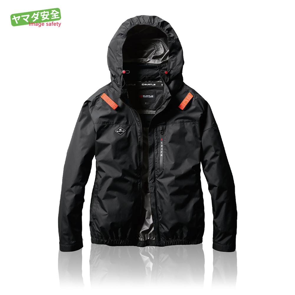 AC2061-35 含帽長袖外套 黑色