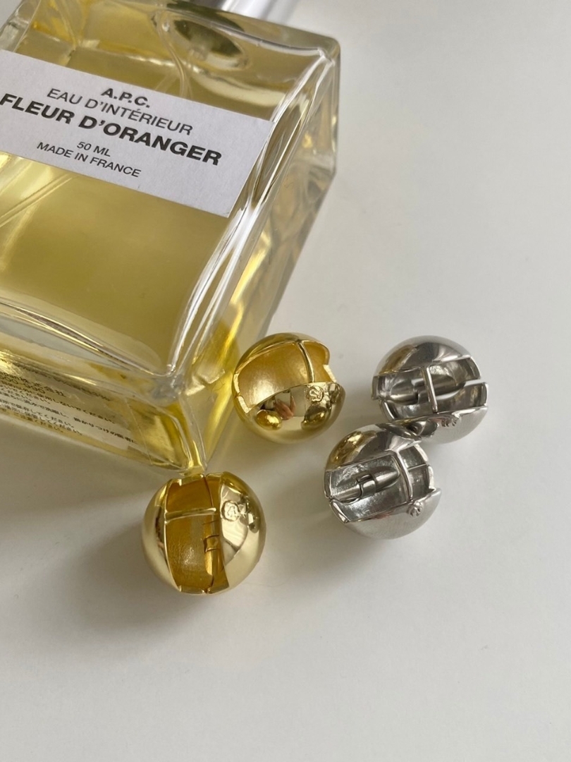 S925 big metal ball pierce