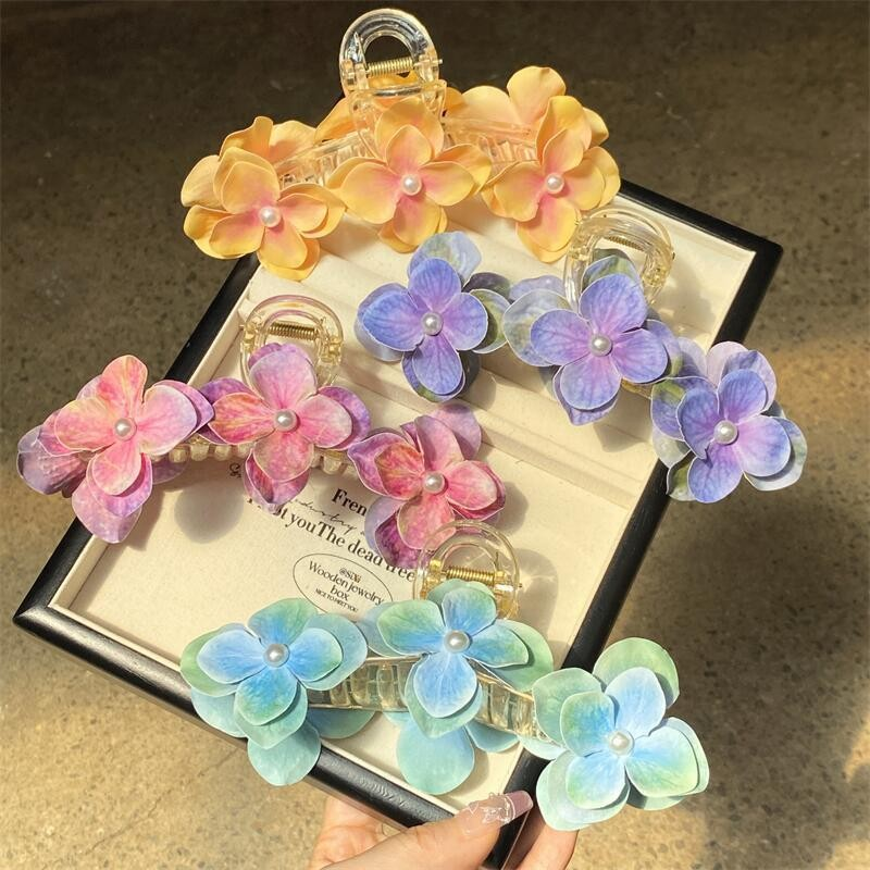 Mint Mambo Orchid Hair Claw