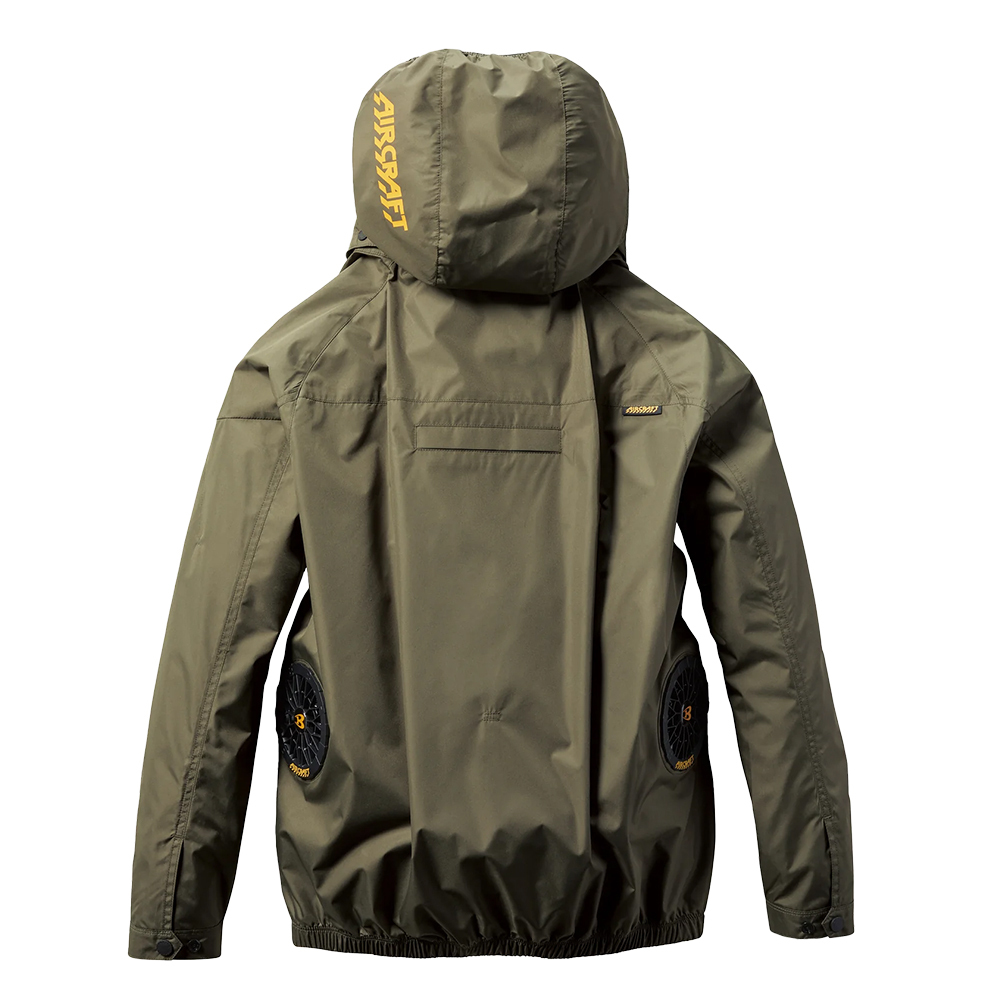 AC2061-61 含帽長袖外套 卡其綠