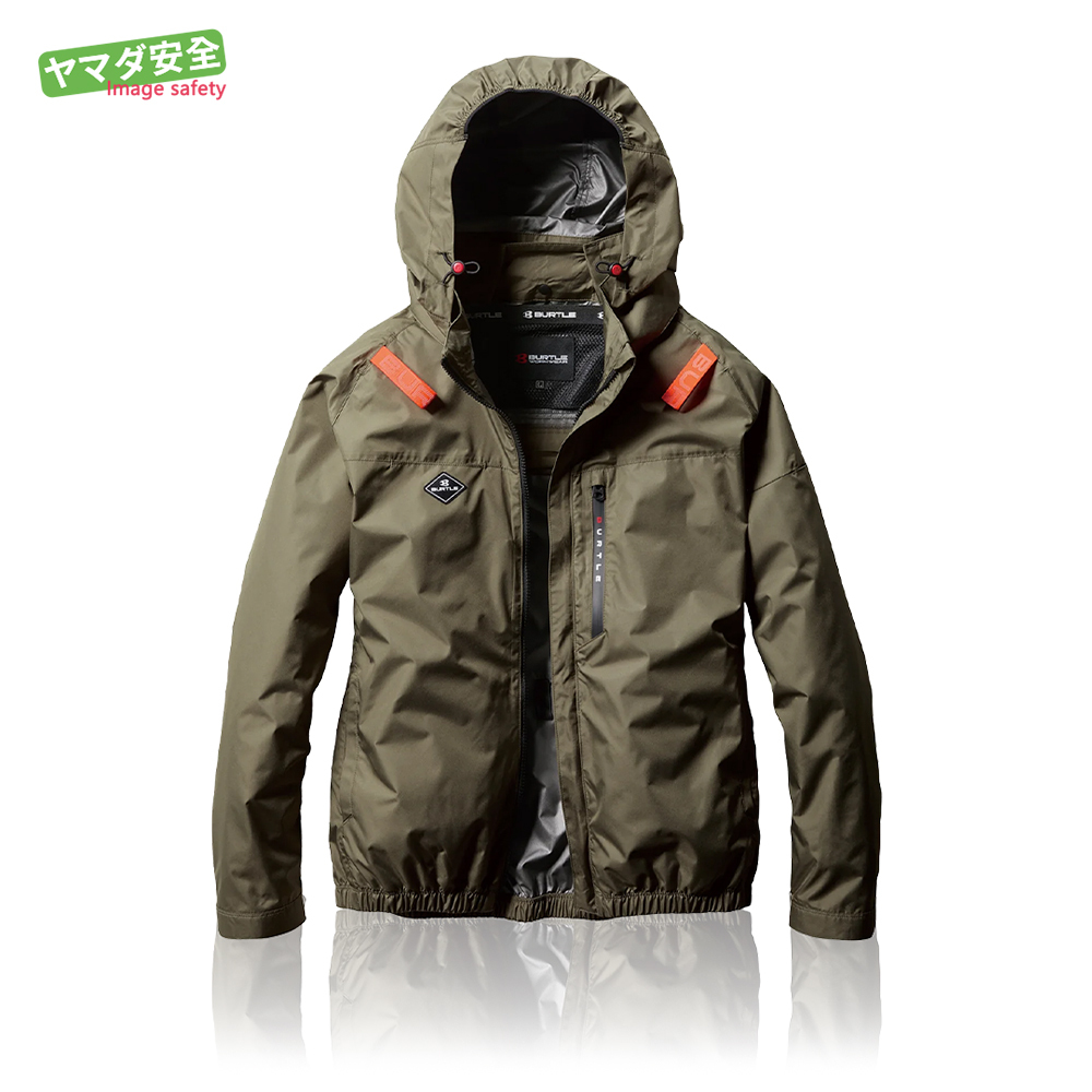 AC2061-61 含帽長袖外套 卡其綠