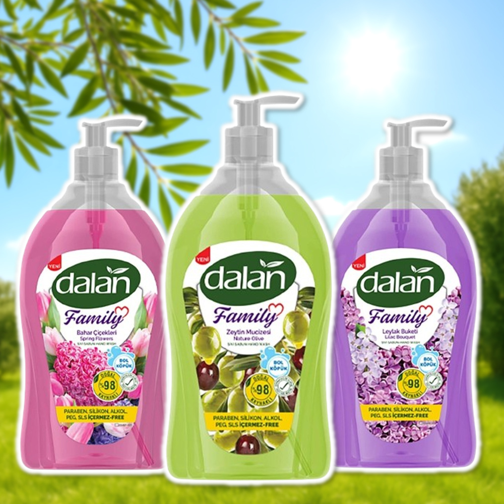 土耳其 DALAN 家庭 液體皂 系列 400ml 經典橄欖 / 春天花香 / 紫丁花香