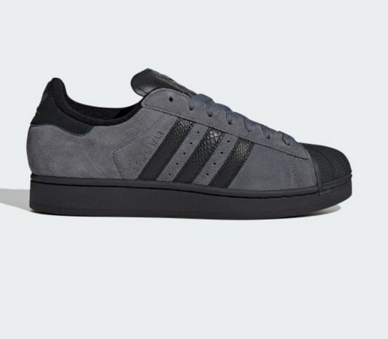 Adidas Superstar II 經典黑灰貝殼鞋｜復古街頭風 男女同款/時尚不敗經典鞋款 JUN25