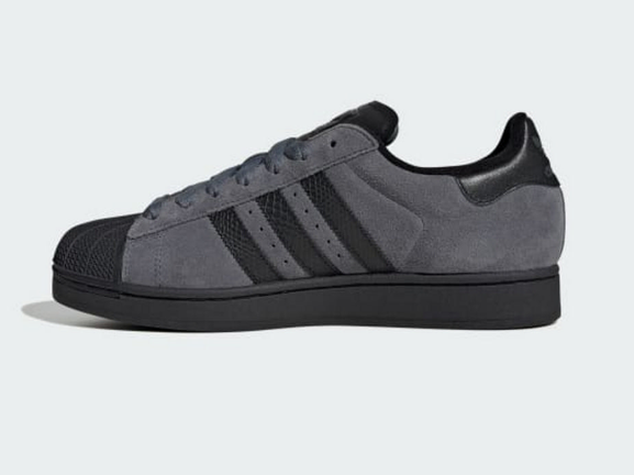 Adidas Superstar II 經典黑灰貝殼鞋｜復古街頭風 男女同款/時尚不敗經典鞋款 JUN25