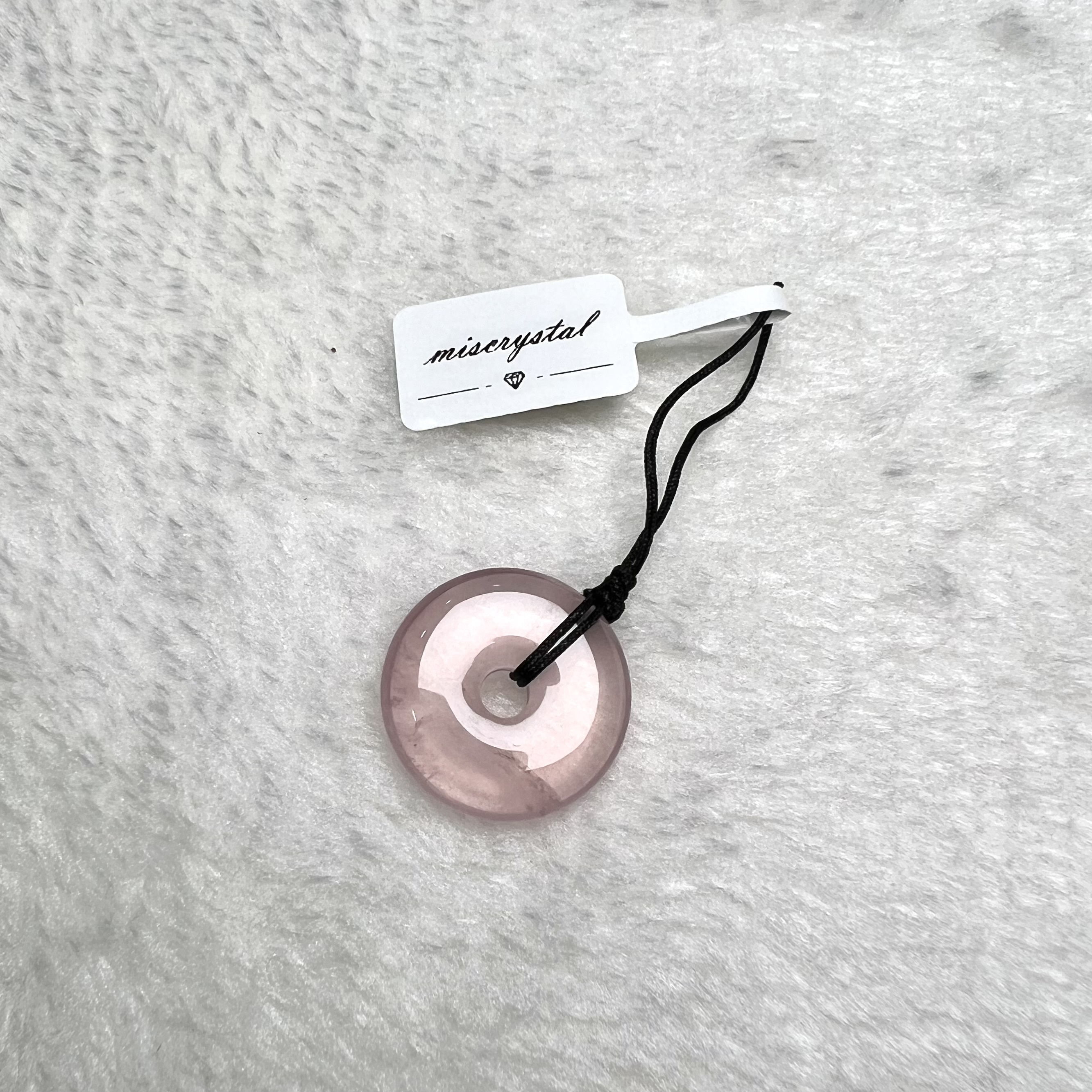 粉晶平安扣 #A589A