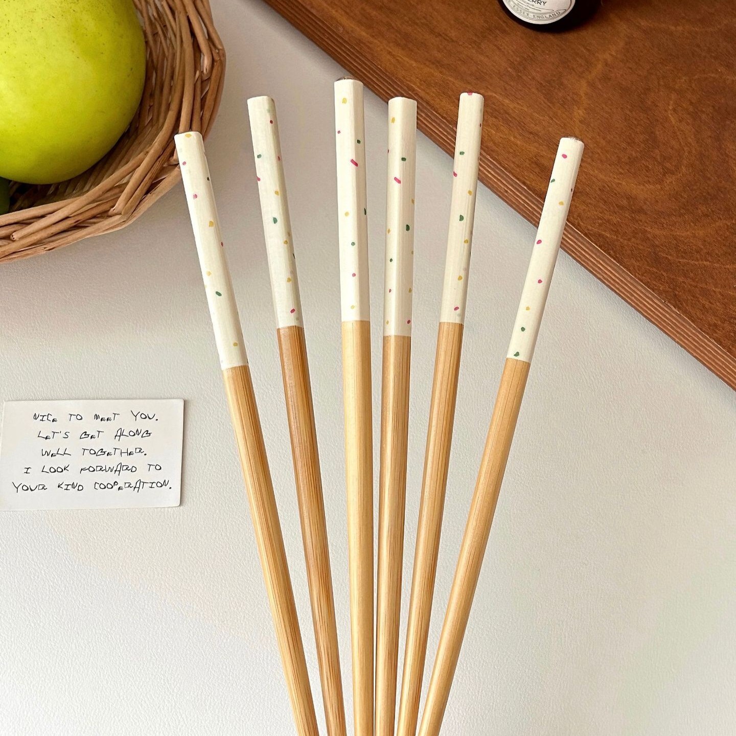 《6064》繽紛糖針竹木筷