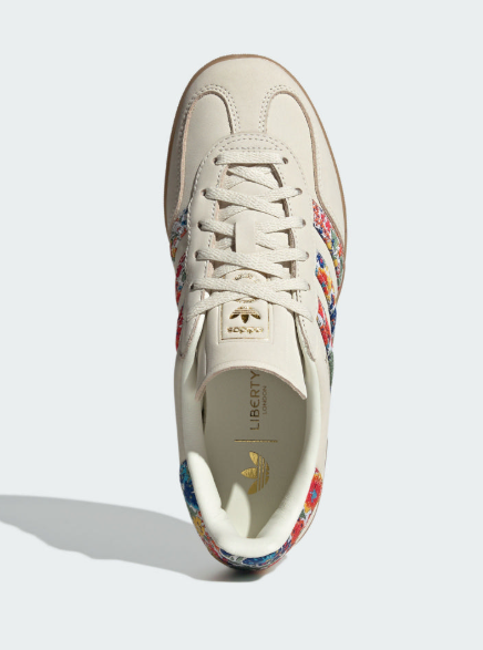 Adidas Gazelle Indoor W x Liberty London 聯名花卉鞋｜米色復古德訓女鞋/文藝氣息 × 英倫浪漫風 JUN25